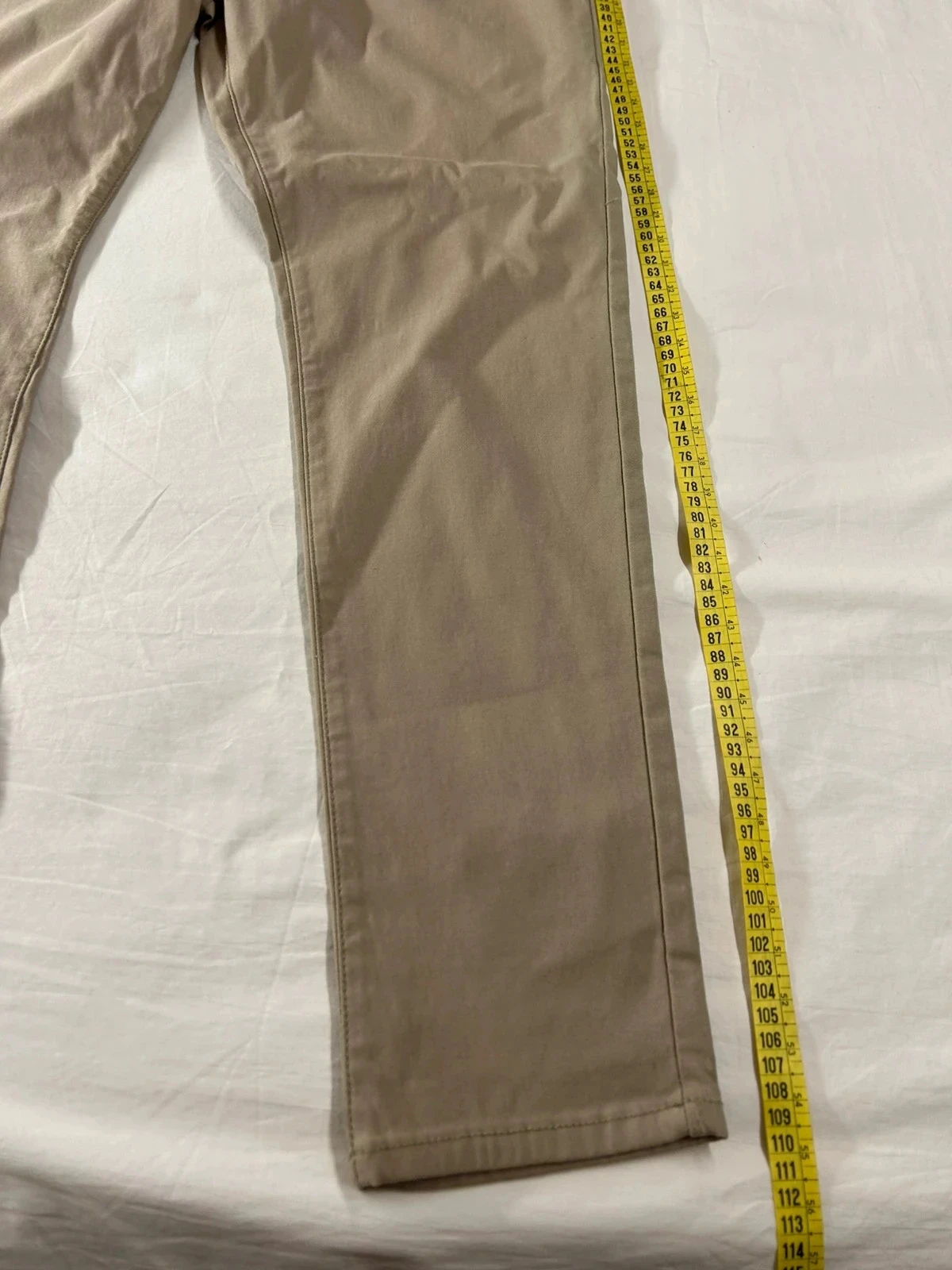 Vintage brown beige straight-leg pants – photo 4